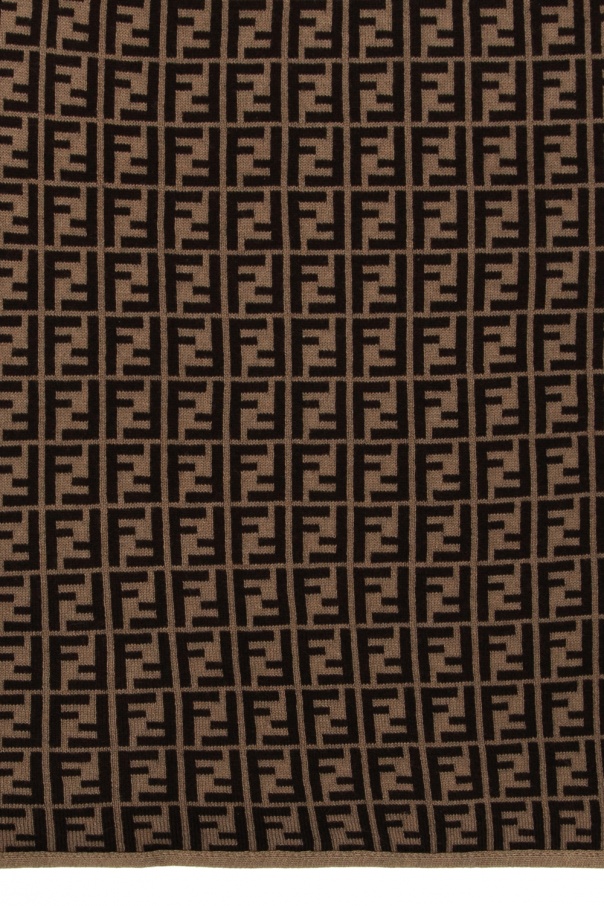 Brown Patterned blanket Fendi Kids Vitkac Germany